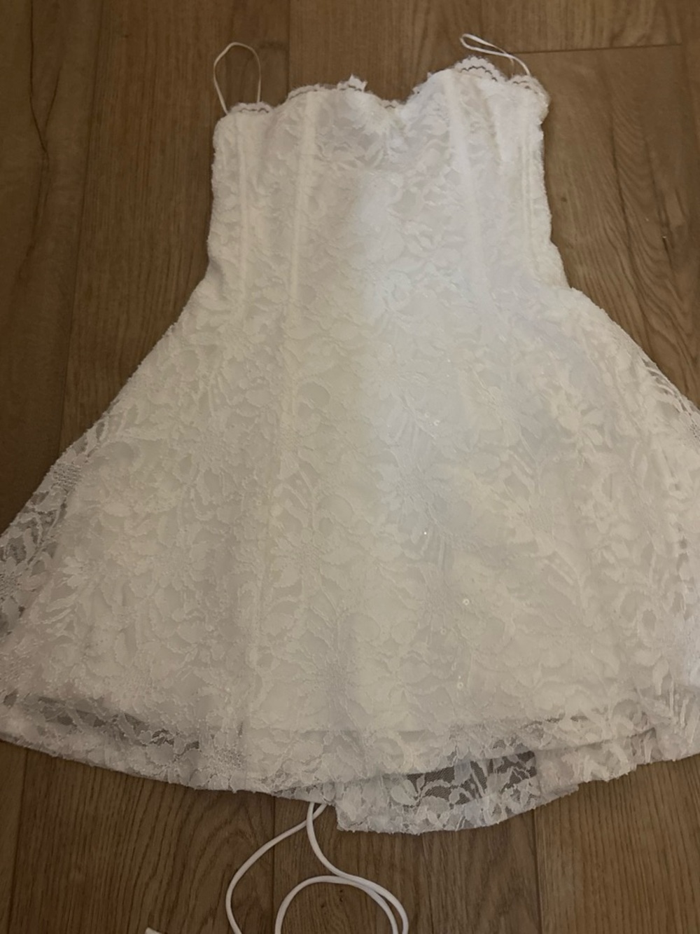 Windsor White Lace Mini Dress
